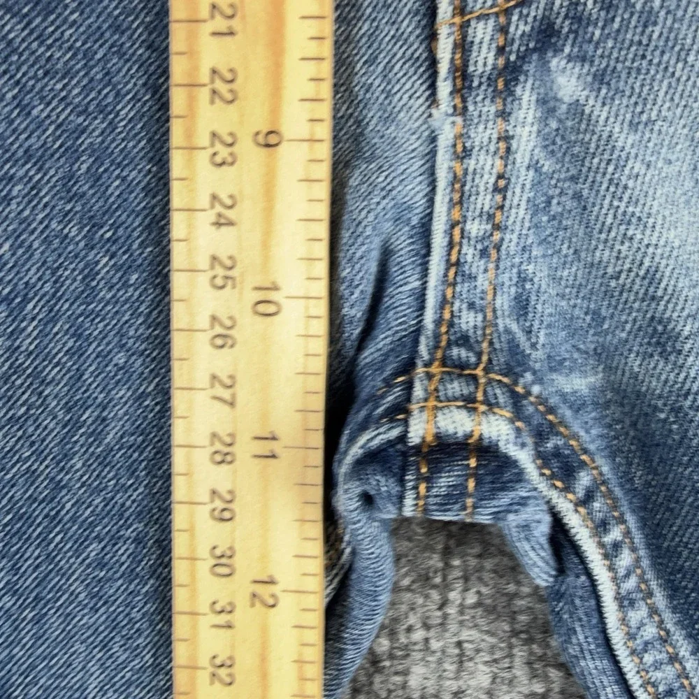 Levis 505 Jeans Mens 33x29 Blue Medium Wash Regular Fit Straight Denim Pants